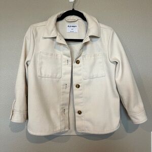 Old Navy - Girls size Medium (8) "Shacket" Color Cream - Preowned